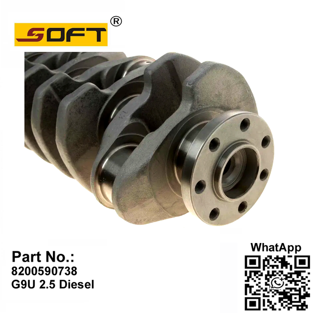 Engine Crankshaft 8200590738 / 8200314795 / 8200015641 / 8200231611 Renault Trafic Master Opel Movano Vivaro G9U 2.5 16V Diesel