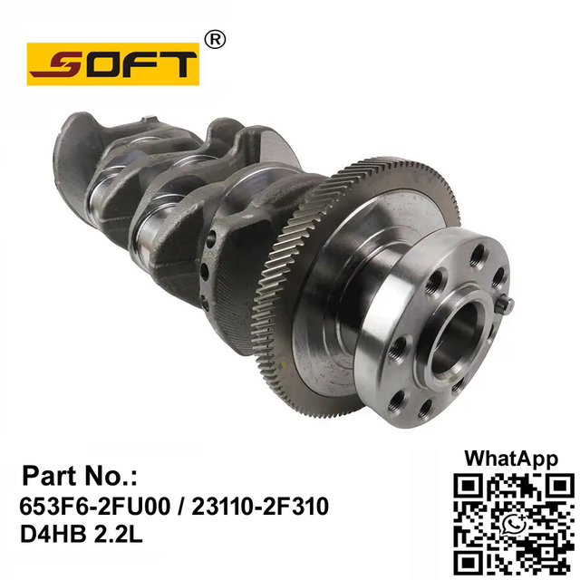 Engine Crankshaft 653F6-2FU00 / 23110-2F310 Hyundai SantaFe Tucson Ix35 D4HB 2.2L 