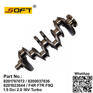Engine Crankshaft 8201707072 / 8200037836 / 8201023644 Renault_1.9 Dci 2.0 16V Turbo F4R F7R F9Q Nissan / Opel