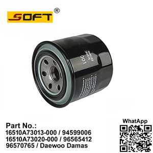 Oil Filter 16510A73013-000 / 94599006 / 16510A73020-000 / 96565412 / 96570765 Chevrolet 0.8L Matiz / Tico / Daewoo Damas & Labo