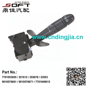 Wiper Switch 7701053055 / 251612 / 255678 / 23053 / 9010576661 / 9010576671 / 7701049615 For RENAULT Kangoo Megane Logan