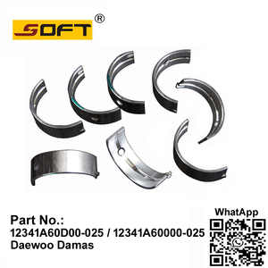 Bearing Set - Crankshaft +0.25mm 12341A60D00-025 / 12341A60000-025 Chevrolet 0.8L Matiz Damas Labo 