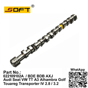 Intake Camshaft 022109102A Audi Seat VW TT A3 Alhambra Golf Touareg Transporter IV BDE BDB AXJ 2.8 / 3.2 2003~