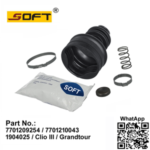 Driveshaft Boot Kit 7701209254 / 7701210043 / 1904025 For Renault Clio III / Grandtour