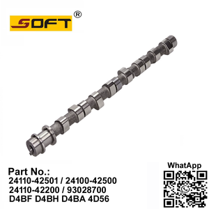 Engine Camshaft 24110-42501 / 24100-42500 / 24110-42200 / 93028700 D4BF D4BH D4BA 4D56 Hyundai H100 / H1 2.5L / Mitsubishi L200 L300