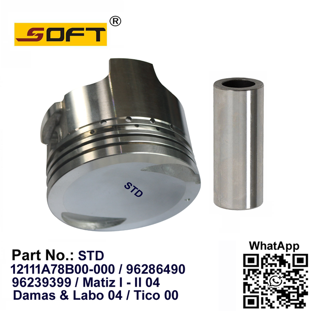 Piston Std. 12111A78B00-000 / 96286490 / 96239399 Chevrolet 0.8L Matiz I - II 04 / Tico 00 / Daewoo Damas & Labo 04