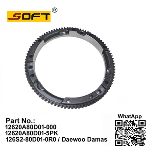 Flywheel Ring Gear 12620A80D01-000 / 12620A80D01-5PK / 126S2-80D01-0R0 Chevrolet / Daewoo Damas Labo