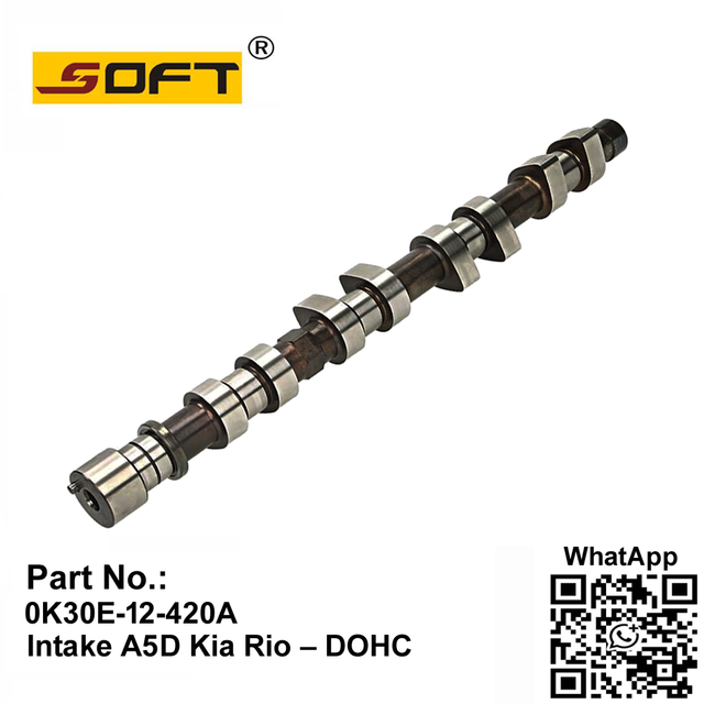 Engine Intake Camshaft 0K30E-12-420A 0K30E12420A A5D Kia Rio – DOHC 1.5L / 1.6L / 1.8L (2001~2005)