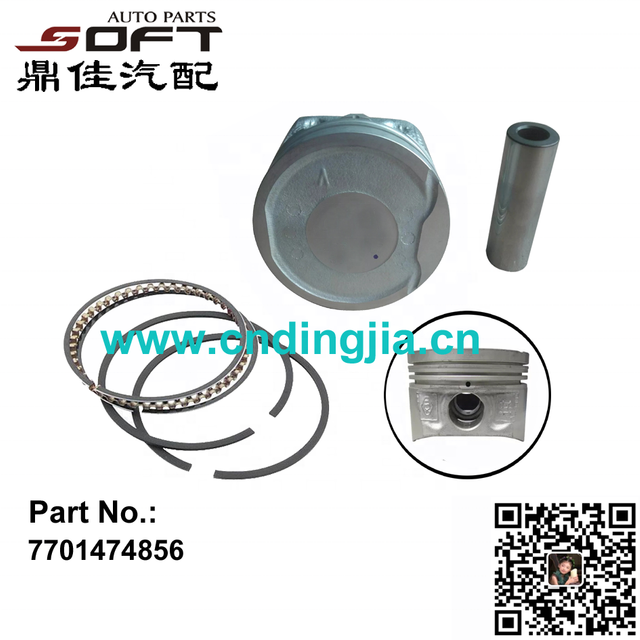 Piston & Ring Kit +1.0mm 7701474856 For Renault 1.6 Logan / Sandero / Largus / K4M / K7M