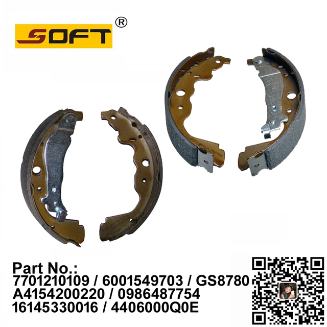 Brake Shoe Set 7701210109 / 6001549703 / A4154200220 / 0986487754 / 16145330016 / 4406000Q0E /GS8780 For Renault Largus / Logan