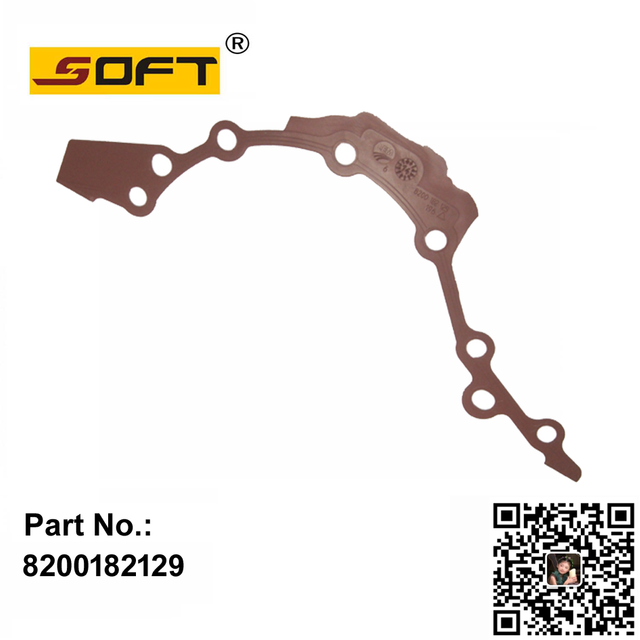 Front Crank Housing Gasket 8200182129 / 1519300QAA / 01073000 / 12298BN700 For Renault Largus / Clio / Kangoo / Megane 