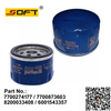 Oil Filter 7700274177 / 7700873603 / 8200033408 / 6001543357 For Renault Lada Largus / Megane / Logan K7M / K7J