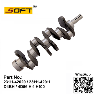 Engine Crankshaft 23111-42020 / 23111-42011 D4BH 4D56 Hyundai H-1 H100 Kia K2500 Mitsubishi L200 L300