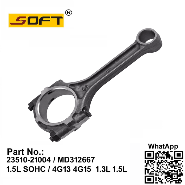 Connecting Rod 23510-21004 / MD312667 Hyundai Excel 1991-1994 1.5L SOHC / Mitsubishi Lancer 4G13 4G15 1.3L 1.5L