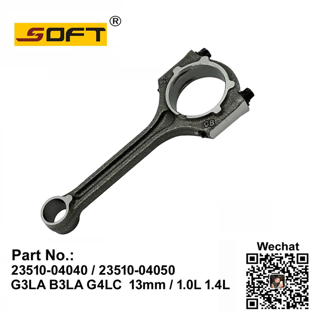 Connecting Rod 23510-04040 / 23510-04050 ​Kia Picanto / Hyundai Accent i10 i20 i30 Eon11 G3LA B3LA G4LC 13mm / 1.0L 1.4L