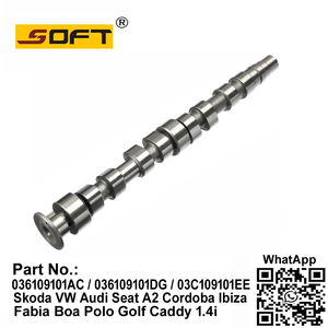 Intake Camshaft 036109101AC / 036109101DG / 03C109101EE Skoda VW Audi Seat A2 Cordoba Ibiza Fabia Boa Polo Golf Caddy 1.4i 1997~