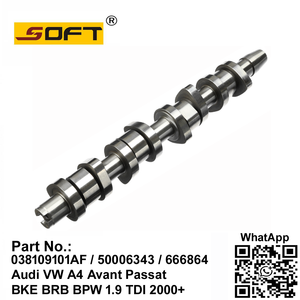 Engine Camshaft 038109101AF / 50006343 / 666864 Audi VW A4 Avant Passat BKE BRB BPW 1.9 TDI 2000+
