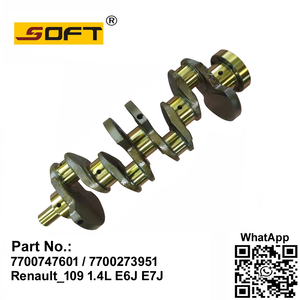 Engine Crankshaft 7700747601 / 7700273951 Renault_109 1.4L E6J E7J Clio / Kangoo / Express / Rni