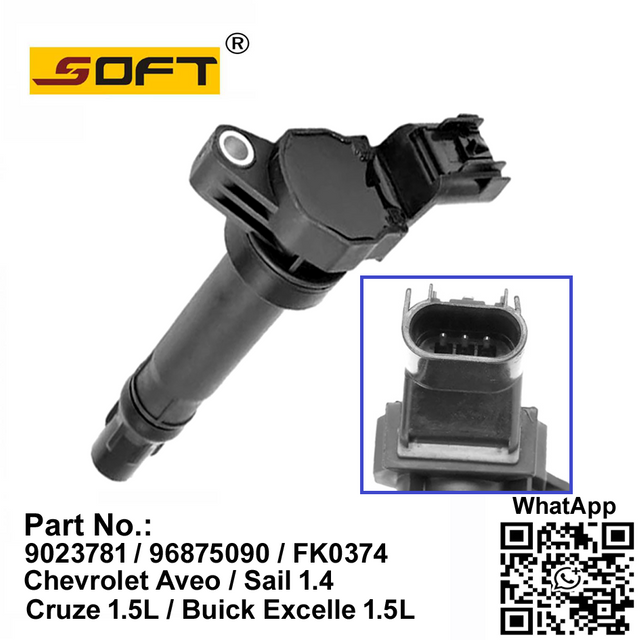 Ignition Coil 9023781 / 96875090 / FK0374 ​Chevrolet Aveo Hatchback Sedan / Sail 1.4L Cruze / Buick Excelle 1.5L