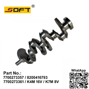 Engine Crankshaft 8200416793 / 7700273361 / 7700273357 Renault Lada Largus / Clio / Kangoo / K4M 16V / K7M 8V