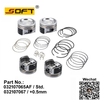 ​Piston Set / 76.50mm Std. 032107065AF For Volkswagen FOX 1.6L 8V