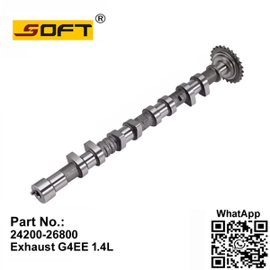 Engine Exhaust Camshaft 24200-26800 / 2420026800 Hyundai Accent 3 MC Getz TB 1.4L G4EE