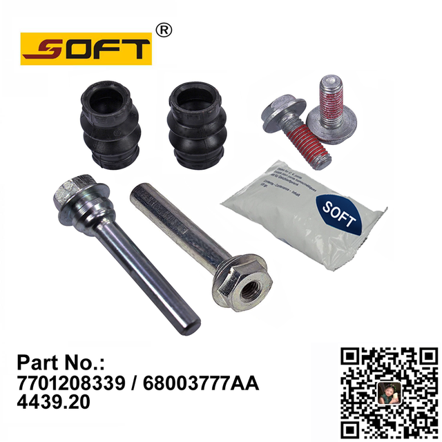 Guide Sleeve Kit - Brake Caliper 7701208339 / 68003777AA / 4439.20 For Renault Largus / Logan K4M / K7M / K9K / D4F