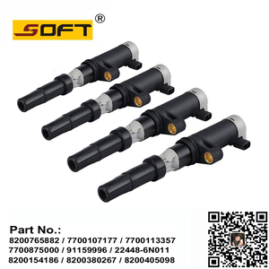 Ignition Coil Largus / Megane / K4M / K4J 8200765882 / 7700107177 / 7700113357 / 7700875000 / 2244800QAC / 2244800QA