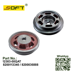 Crankshaft Pulley 12303-00QAT / 8200113340 / 8200036888 Nissan Marth D4D 1.0 