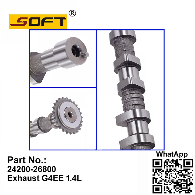 Engine Exhaust Camshaft 24200-26800 / 2420026800 Hyundai Accent 3 MC Getz TB 1.4L G4EE