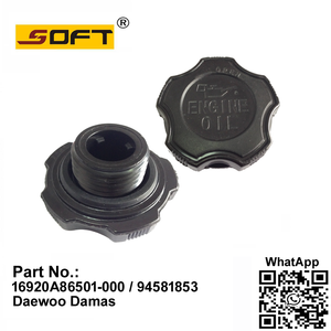 Oil Filler ​Cap 16920A86501-000 / 94581853 Chevrolet 0.8L Matiz / Tico / Daewoo Damas & Labo