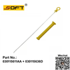 Oil Dipstick 63.5cm + Guide 030115611AA + 030115636D For Volkswagen FOX 1.0L 4Cyl. 