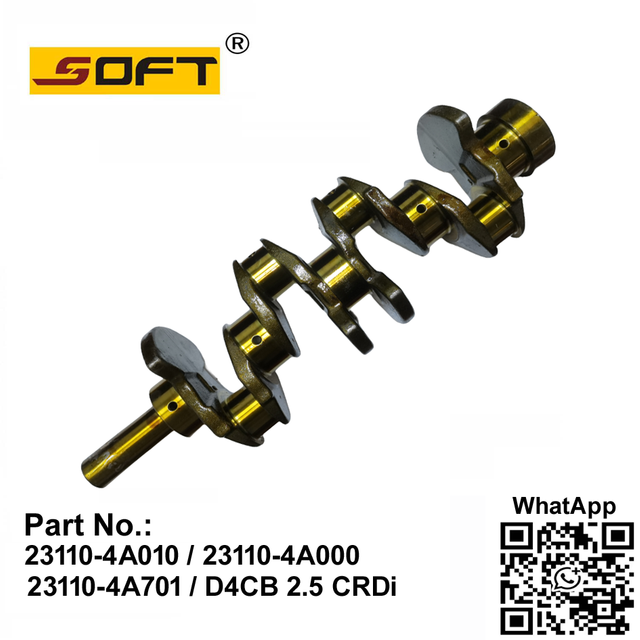 Engine Crankshaft 23110-4A010 / 23110-4A000 / 23110-4A701 Hyundai H100 H350 H-1 D4CB 2.5L Crdi