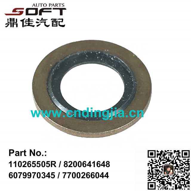 Oil Sump Pan Plug Seal 110265505R / 8200641648 / 6079970345 / 7700266044 For Renault Largus / Kangoo / Dacia / Logan / Clio