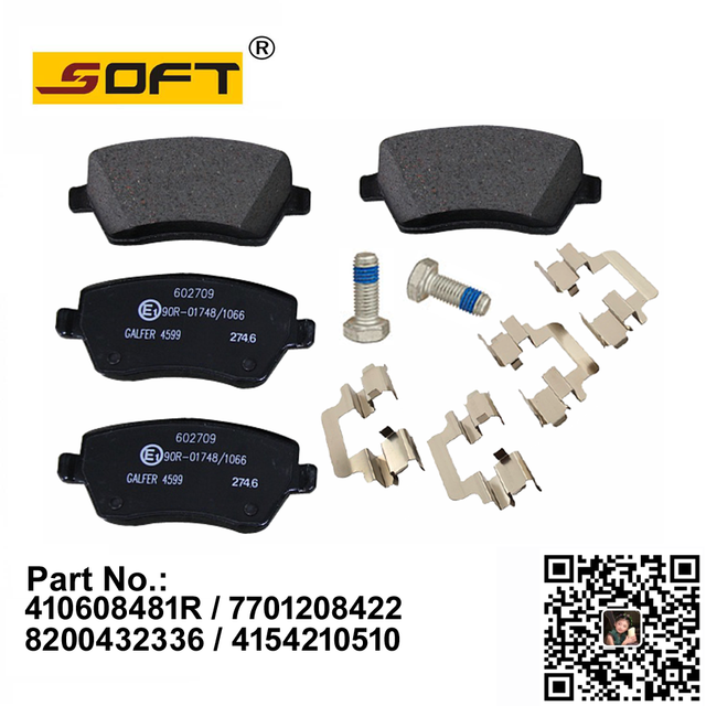 Brake Pads 410608481R / 7701208422 / 8200432336 / 4154210510 For Renault Largus / Logan K4M / K7M / K9K / D4F