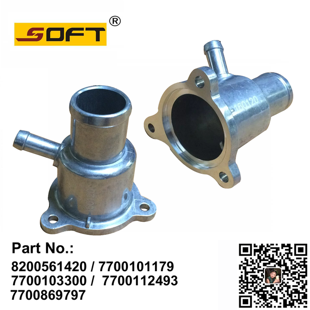 Thermostat Housing - Aluminum Largus 8200561420 / 7700101179 / 7700103300 / 7700112493 / 7700869797