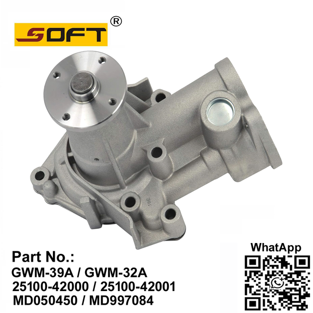 Water pump GWM-39A / GWM-32A / 25100-42000 / 25100-42001 / MD050450 / MD997084 Hyundai Mini Bus H100