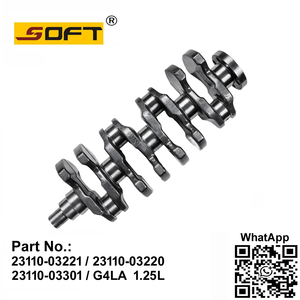 Engine Crankshaft 23110-03221 / 23110-03220 / 23110-03301 Hyundai i10 i20 Getz / Kia Rio Picanto G4LA
