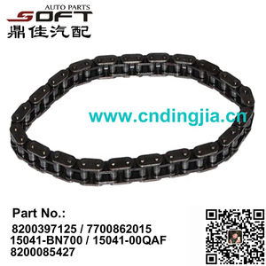 Oil Pump Chain 8200397125 / 7700862015 / 8200085427 / 15041-BN700 / 15041-00QAF For Renault K4M / K7M / K9K