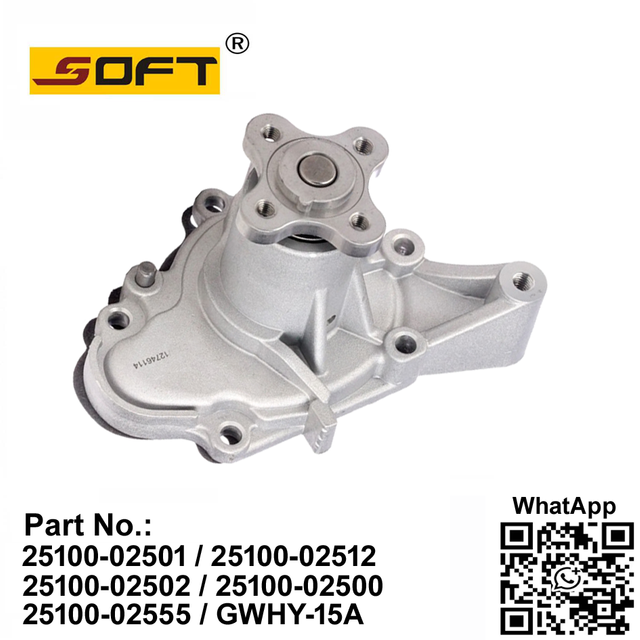 Water Pump 25100-02501 / 25100-02512 / 25100-02502 / 25100-02500 / 25100-02555 / 25100-02556 / GWHY-15A Hyundai Atos