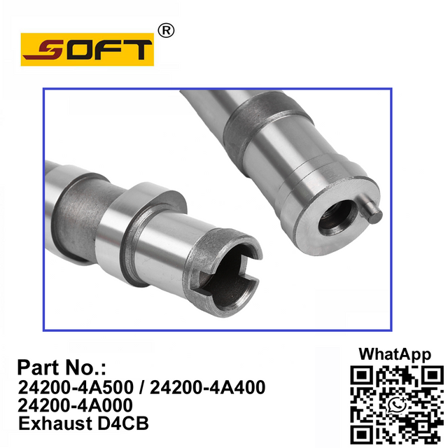 Engine Exhaust Camshaft 24200-4A500 / 24200-4A400 / 24200-4A000 Hyundai H1 H350 Porter 2.5L Kia K2500 Sorento D4CB 