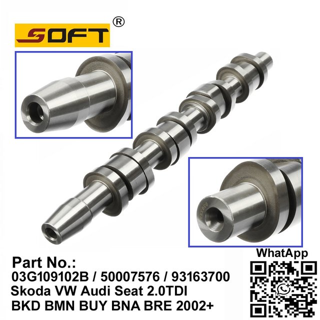 Exhaust Camshaft 03G109102B / 50007576 / 93163700 Skoda VW Audi Seat 2.0TDI BKD BMN BUY BNA BRE 2002+