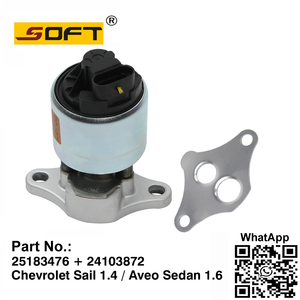 EGR VALVE 25183476 + 24103872 Chevrolet Sail 1.4 / Aveo Sedan 1.6L