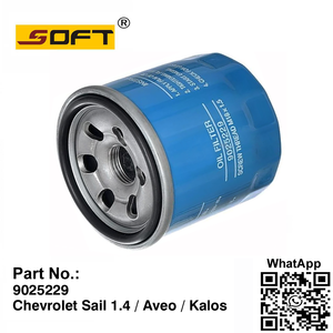 Oil Filter 9025229 / 96395221 / 25170842 Chevrolet Sail 1.4 / Aveo / Kalos / Cruze(J300 / J305) / Lacetti (J200) / Nubira (J100)